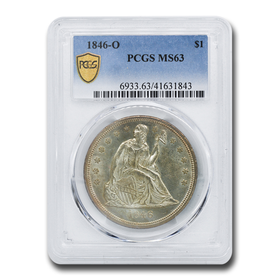 Buy 1846-O Liberty Seated Dollar MS-63 PCGS - Click Image to Close