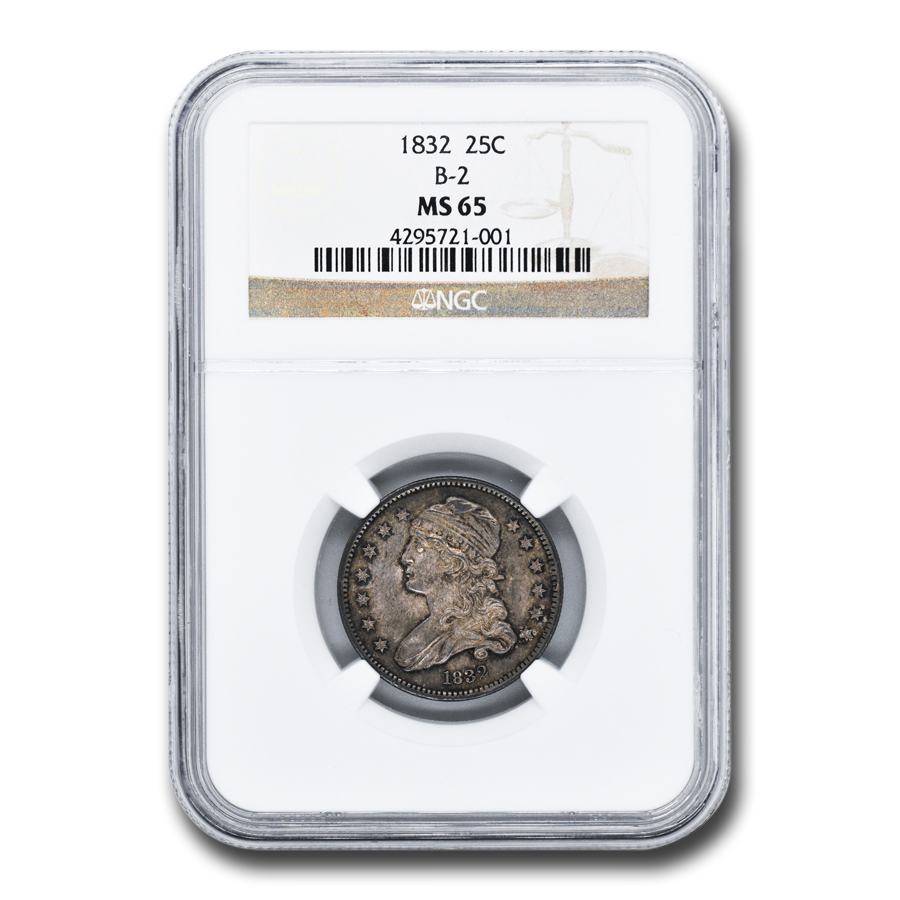 Buy 1832 Capped Bust Quarter MS-65 NGC (B-2)