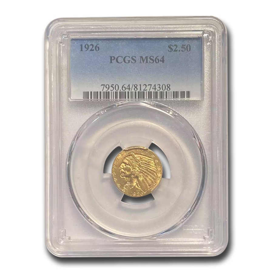 Buy 1926 $2.50 Indian Gold Quarter Eagle MS-64 PCGS - Click Image to Close