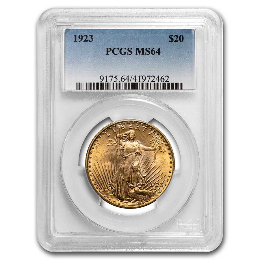 Buy 1923 $20 Saint-Gaudens Gold Double Eagle MS-64 PCGS - Click Image to Close