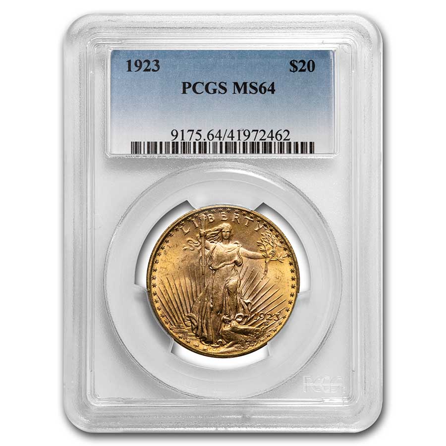 Buy 1923 $20 Saint-Gaudens Gold Double Eagle MS-64 PCGS