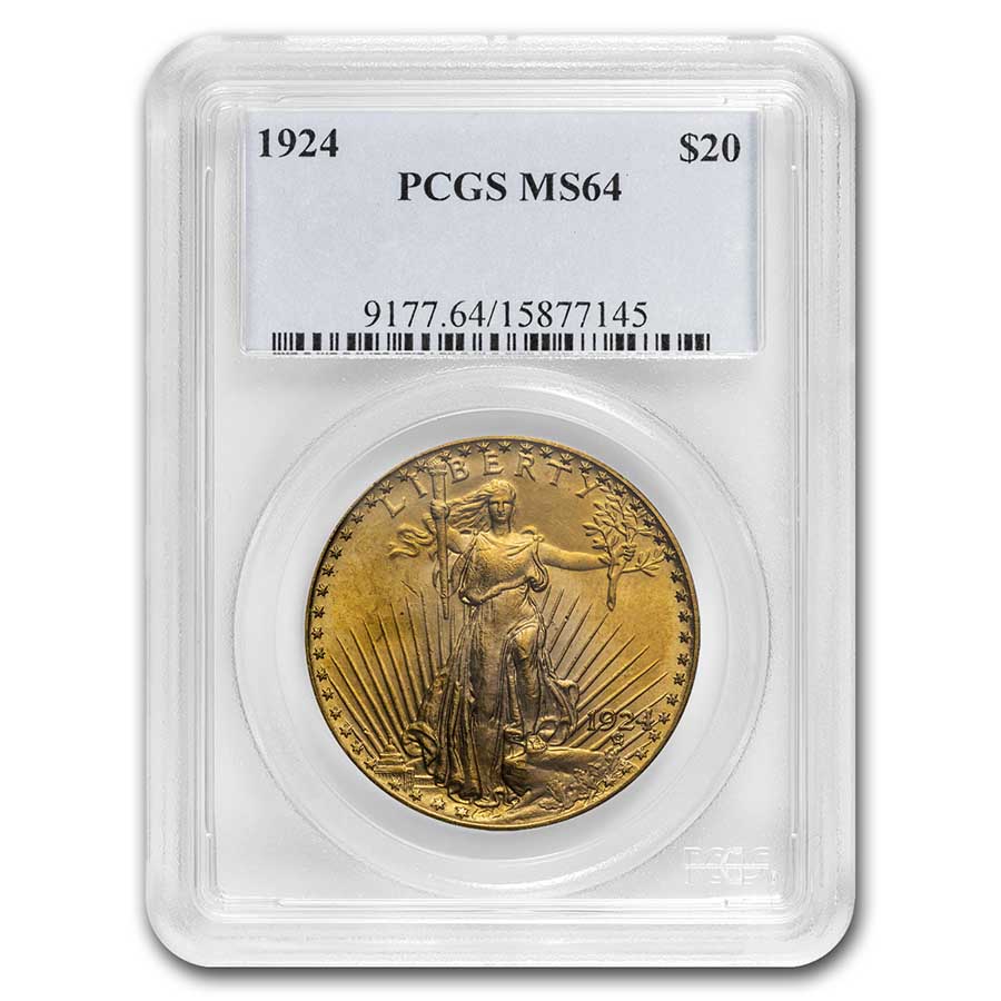 Buy 1924 Saint-Gaudens Gold Double Eagle MS-64 PCGS