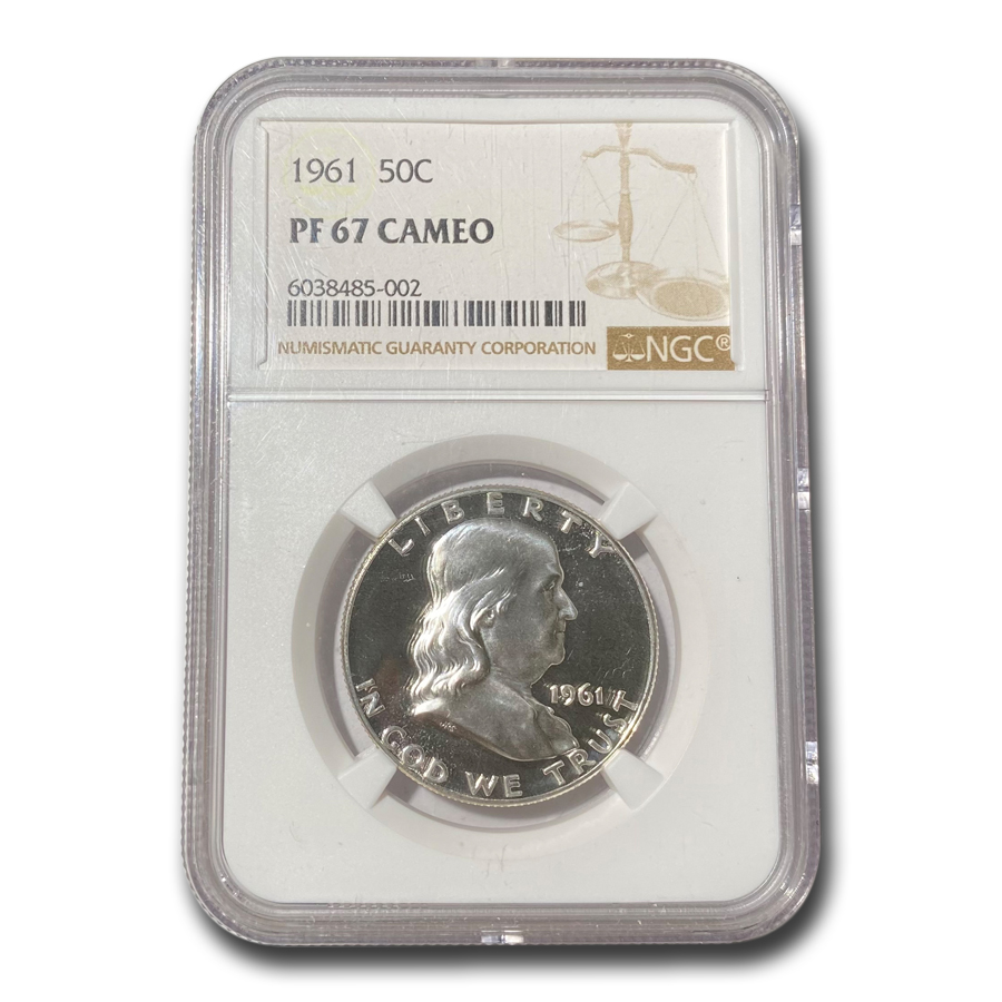 Buy 1961 Franklin Half Dollar PF-67 Cameo NGC