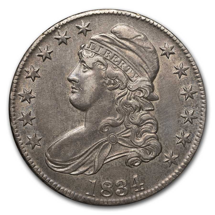 Buy 1834 Bust Half Dollar AU (Lg Date, Sm Letters)