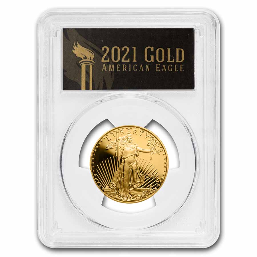 Buy 2021-W 1/2 oz Proof American Gold Eagle PR-70 PCGS (FDI, Black)