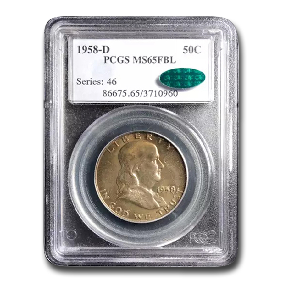 Buy 1958-D Franklin Half Dollar MS-65 PCGS (FBL)