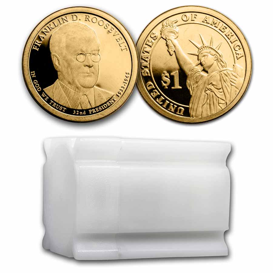 Buy 2014-S Franklin Roosevelt 20-Coin Presidential Dollar Roll PR