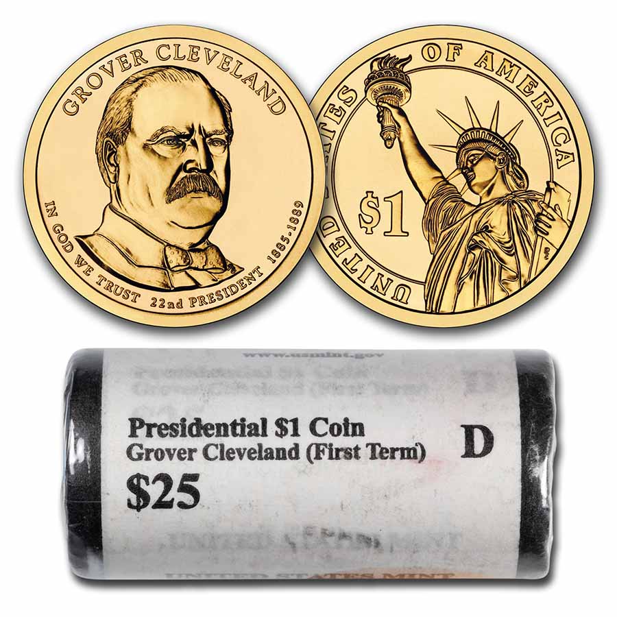 Buy 2012-D G Cleveland 25-Coin Pres Dollar BU 1st