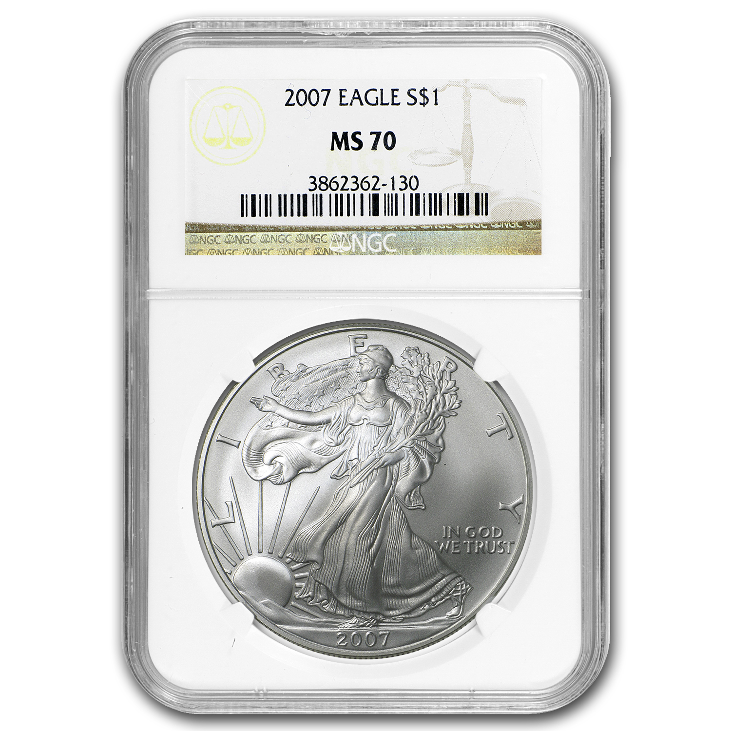 Buy 2007 American Silver Eagle MS-70 NGC