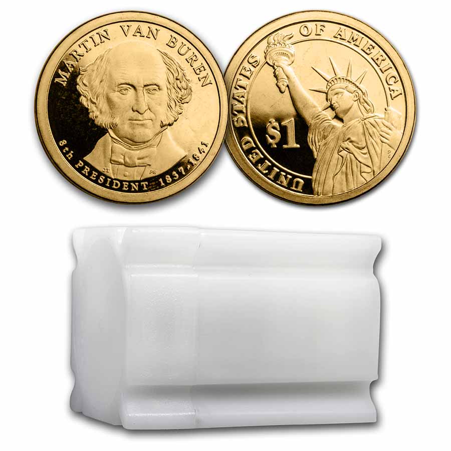 Buy 2008-S Martin Van Buren 20-Coin Presidential Dollar Roll PR