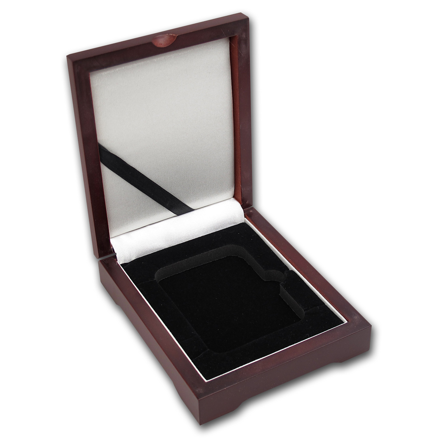 Buy Wooden Slab Storage Box - Single Slab (Dark Mahogany)