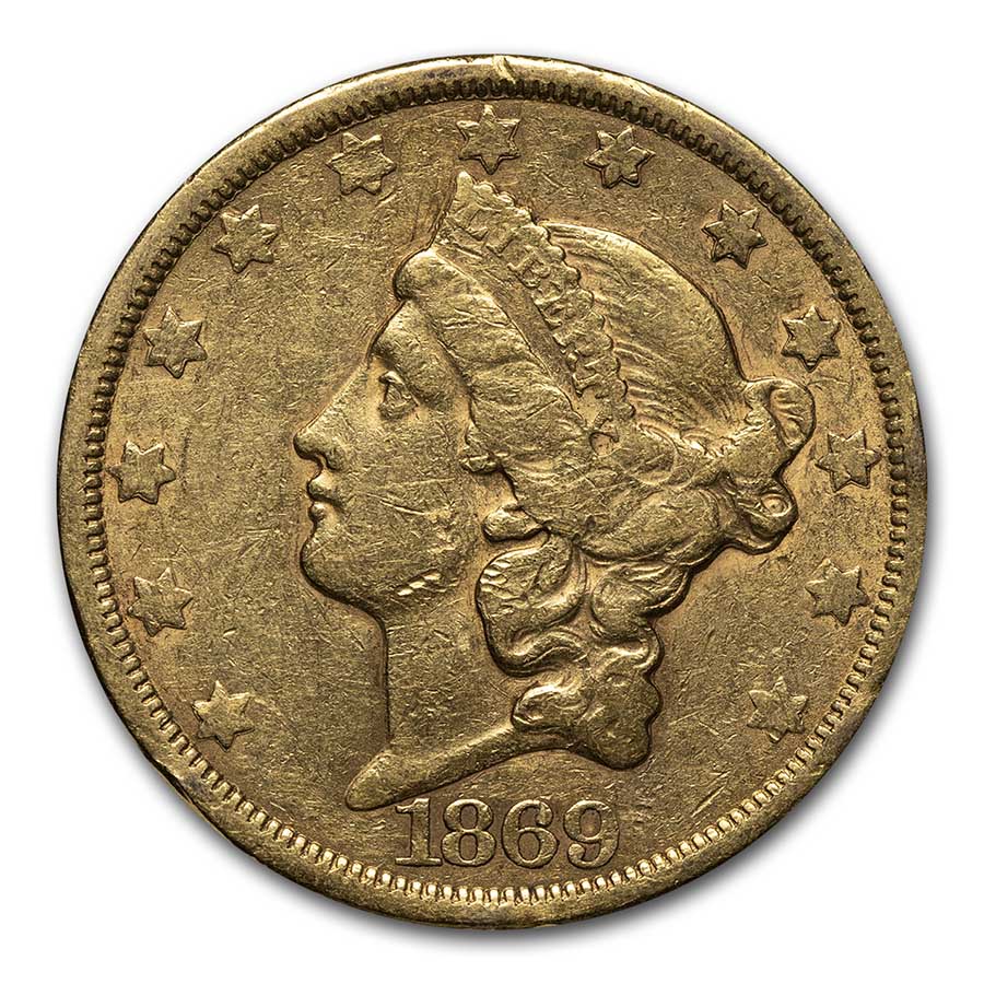 Buy 1869-S $20 Liberty Gold Double Eagle XF