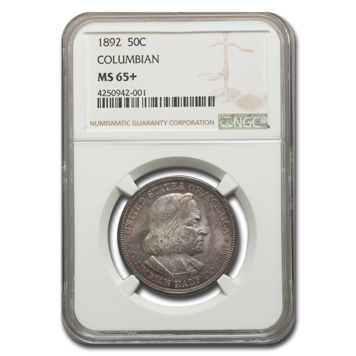 Buy 1892 Columbian Expo Half Dollar Commem MS-65+ NGC