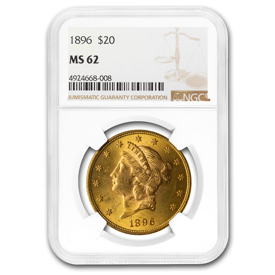 Buy 1896 $20 Liberty Gold Double Eagle MS-62 NGC