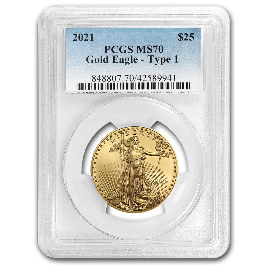 Buy 2021 1/2 oz American Gold Eagle MS-70 PCGS