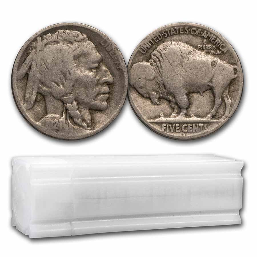Buy 1924-D Buffalo Nickel 40-Coin Roll Avg Circ