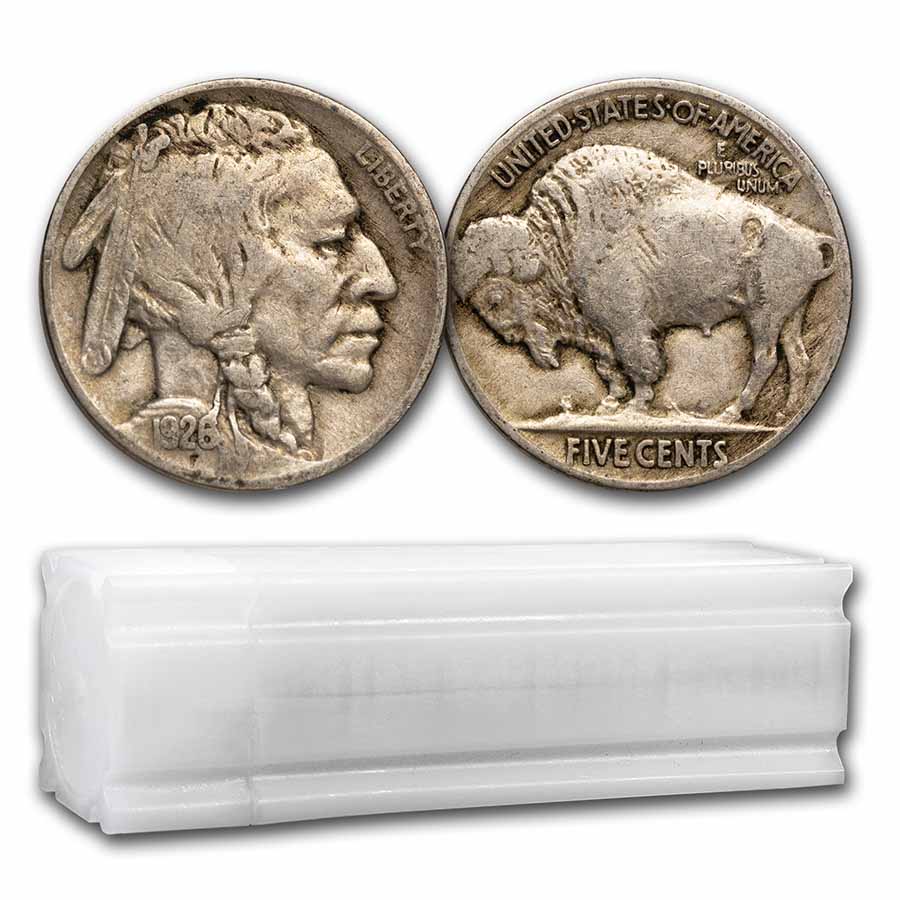 Buy 1926 Buffalo Nickel 40-Coin Roll Avg Circ