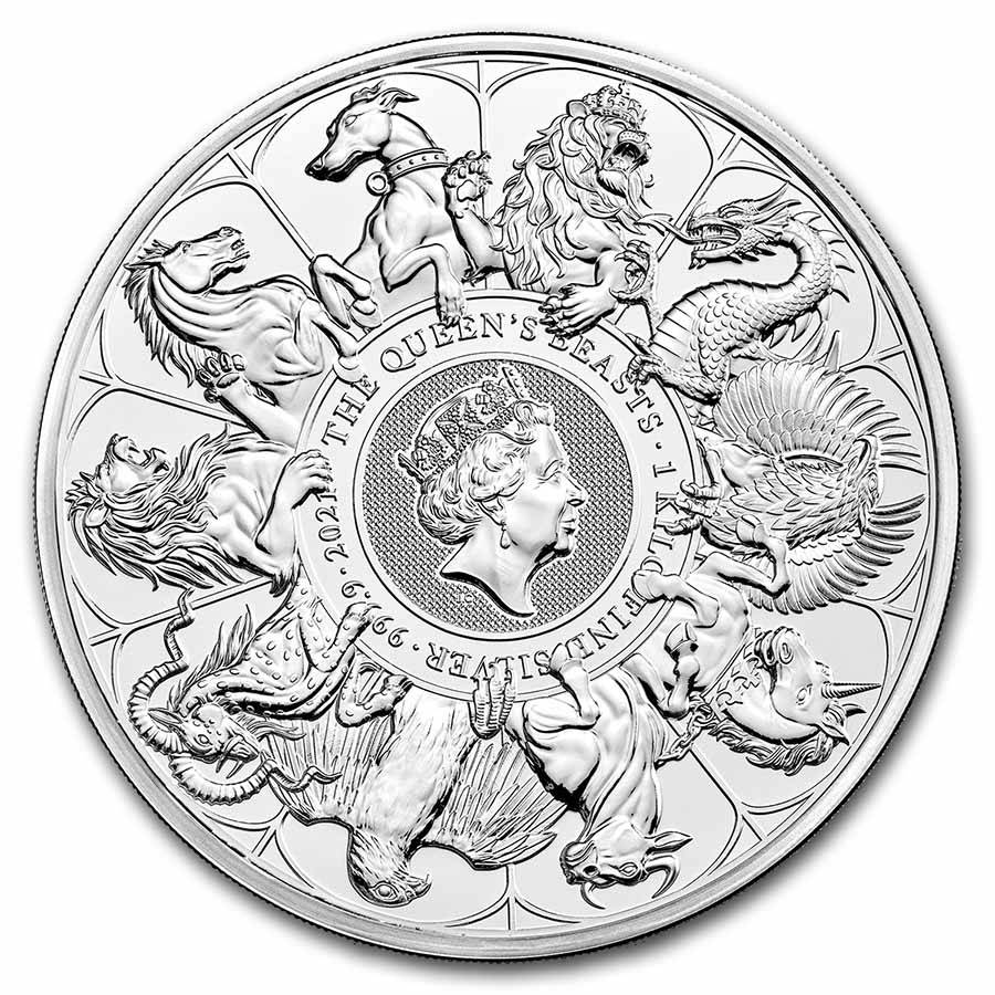 Buy 2021 Great Britain kilo Silver Queen's Beasts Collector Coin