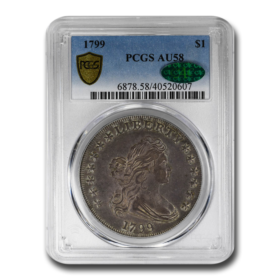 Buy 1799 Draped Bust Dollar AU-58 PCGS CAC - Click Image to Close
