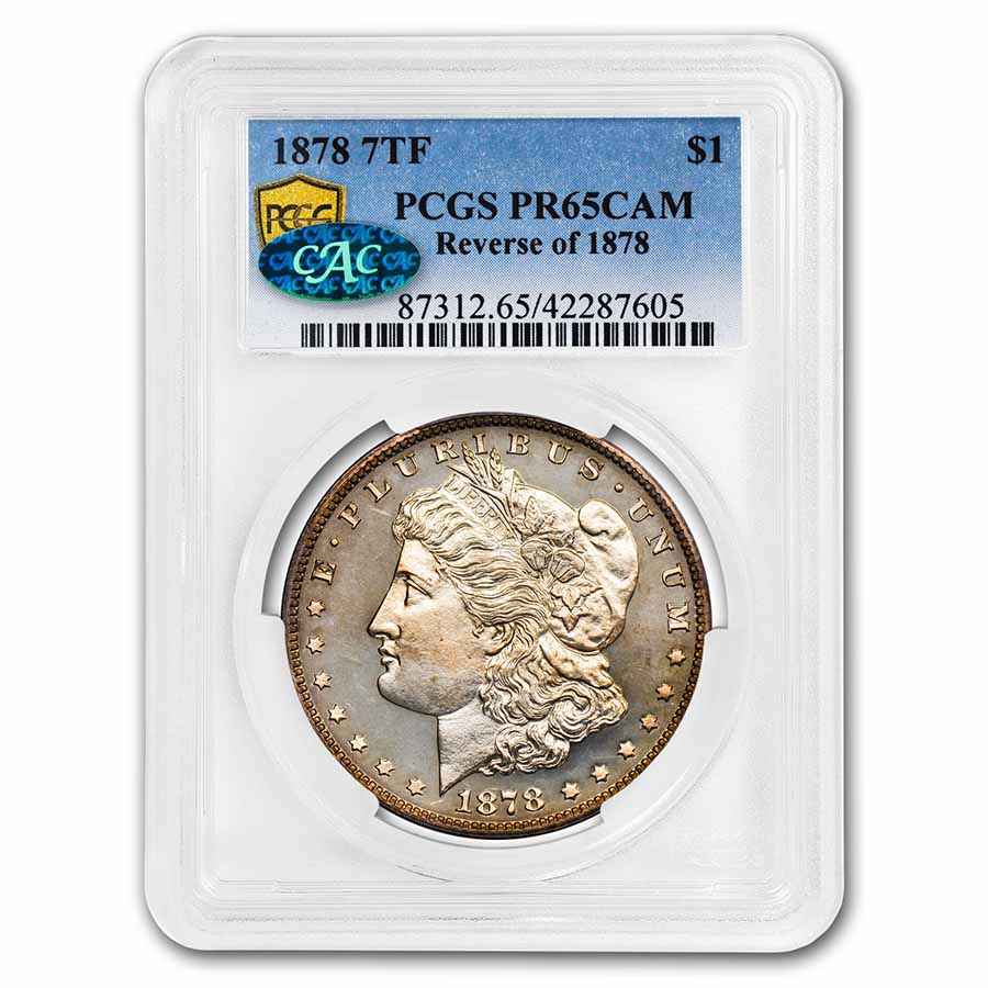 Buy 1878 Morgan Dollar 7 TF PR-65 Cameo PCGS CAC (Reverse of 1878)