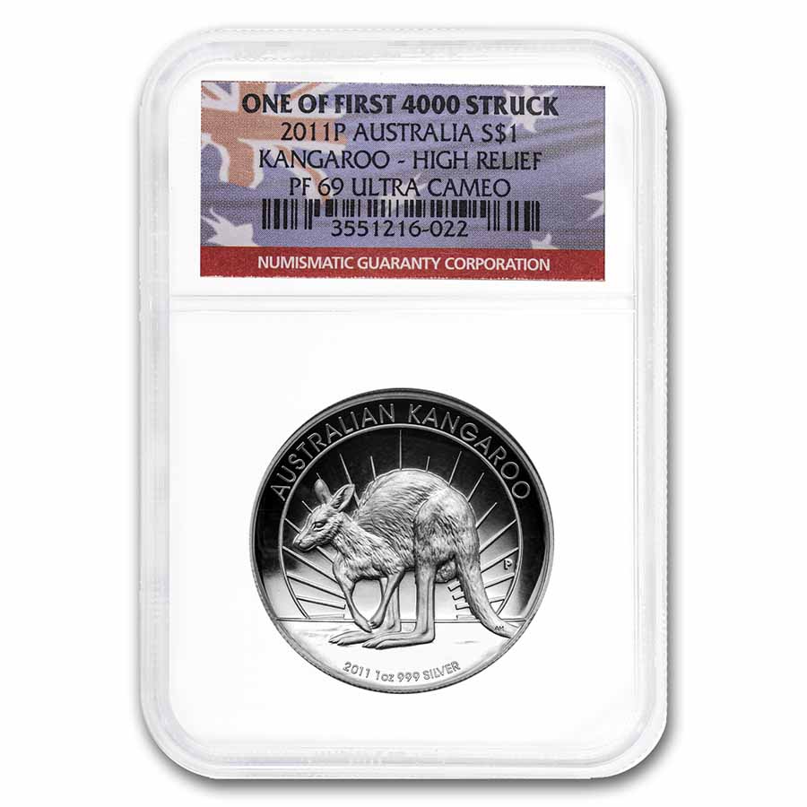 Buy 2011-P Australia 1 oz Silver Kangaroo PF-69 NGC (HR, 1st 4000) - Click Image to Close