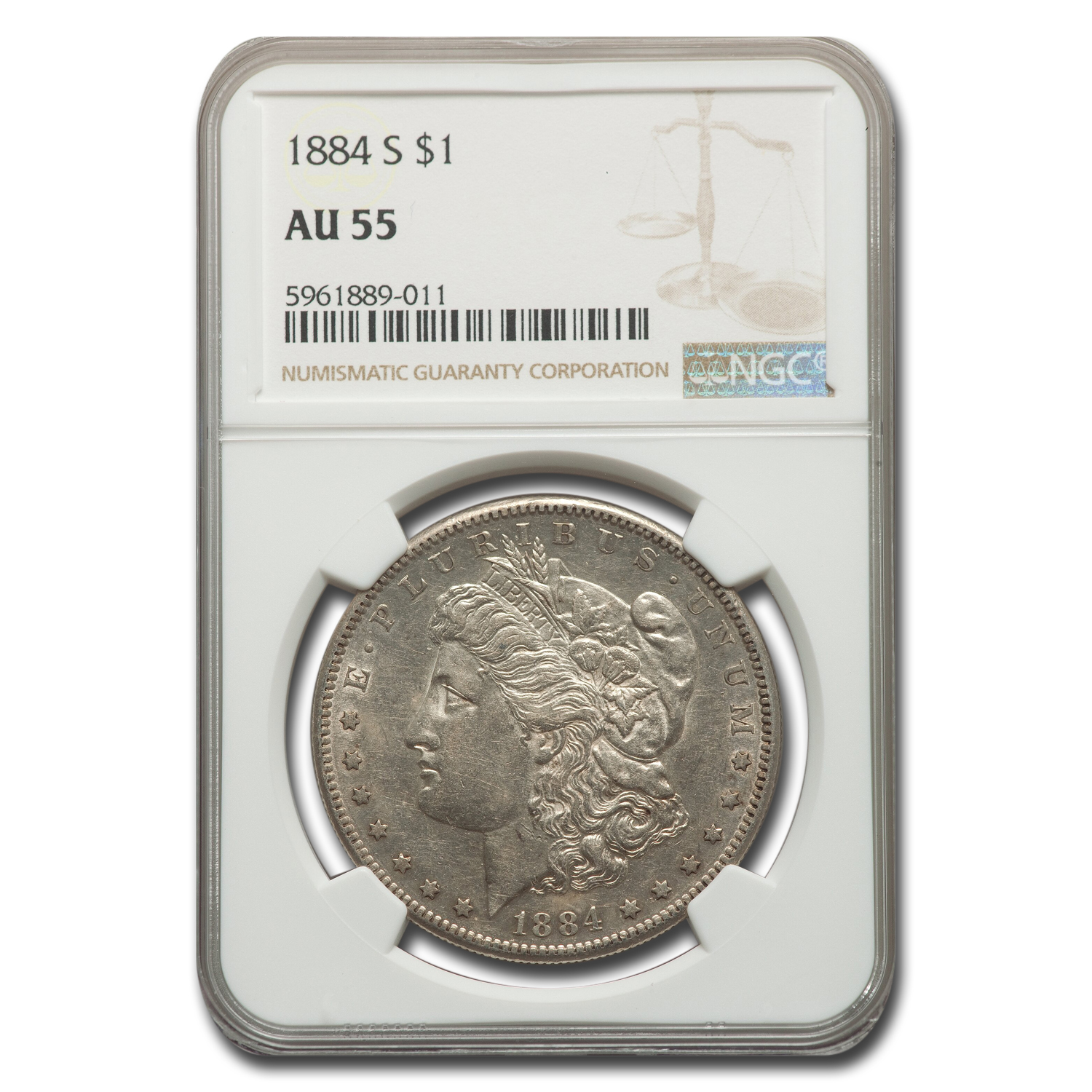 Buy 1884-S Morgan Dollar AU-55 NGC