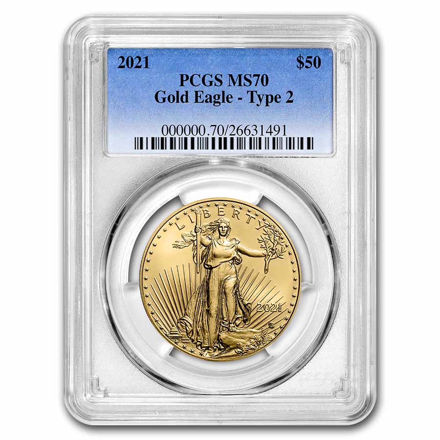 Buy 2021 1 oz American Gold Eagle MS-70 PCGS (Type 2)