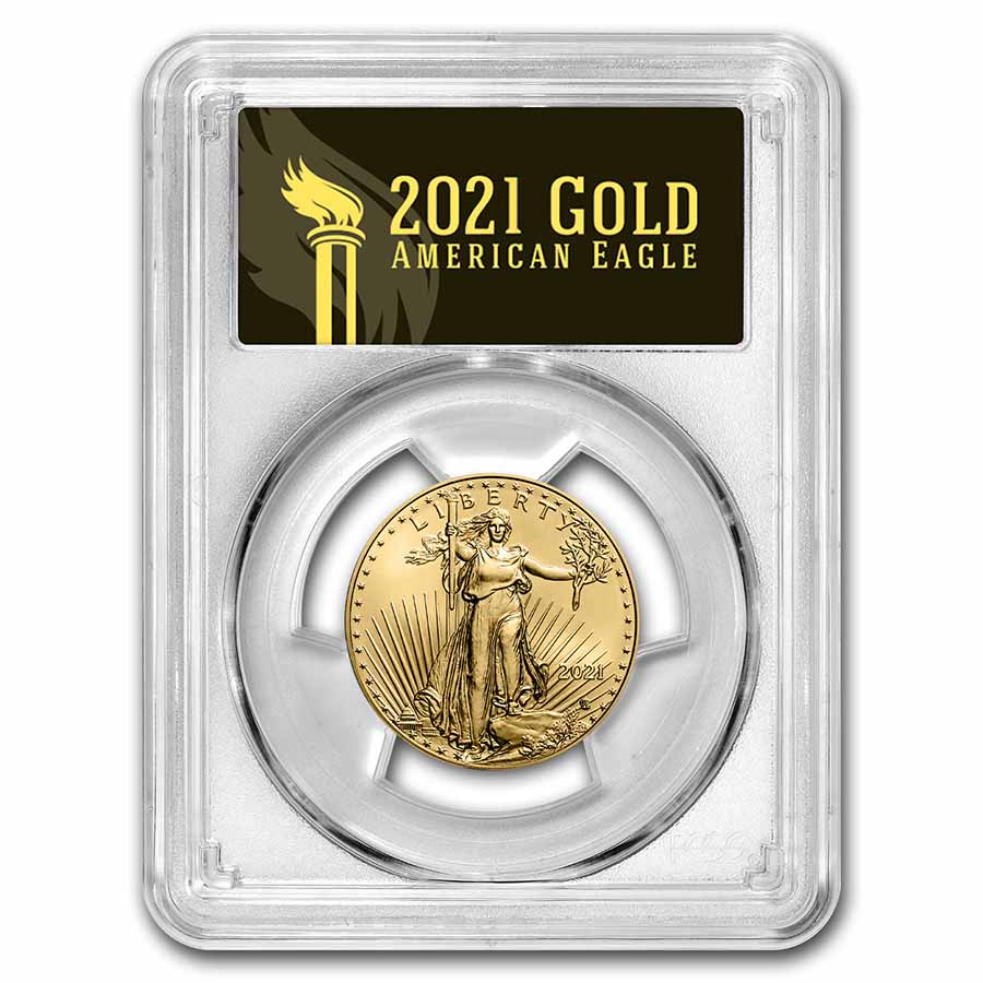Buy 2021 1/2 oz American Gold Eagle MS-70 PCGS (FDI, Black, Type 2)