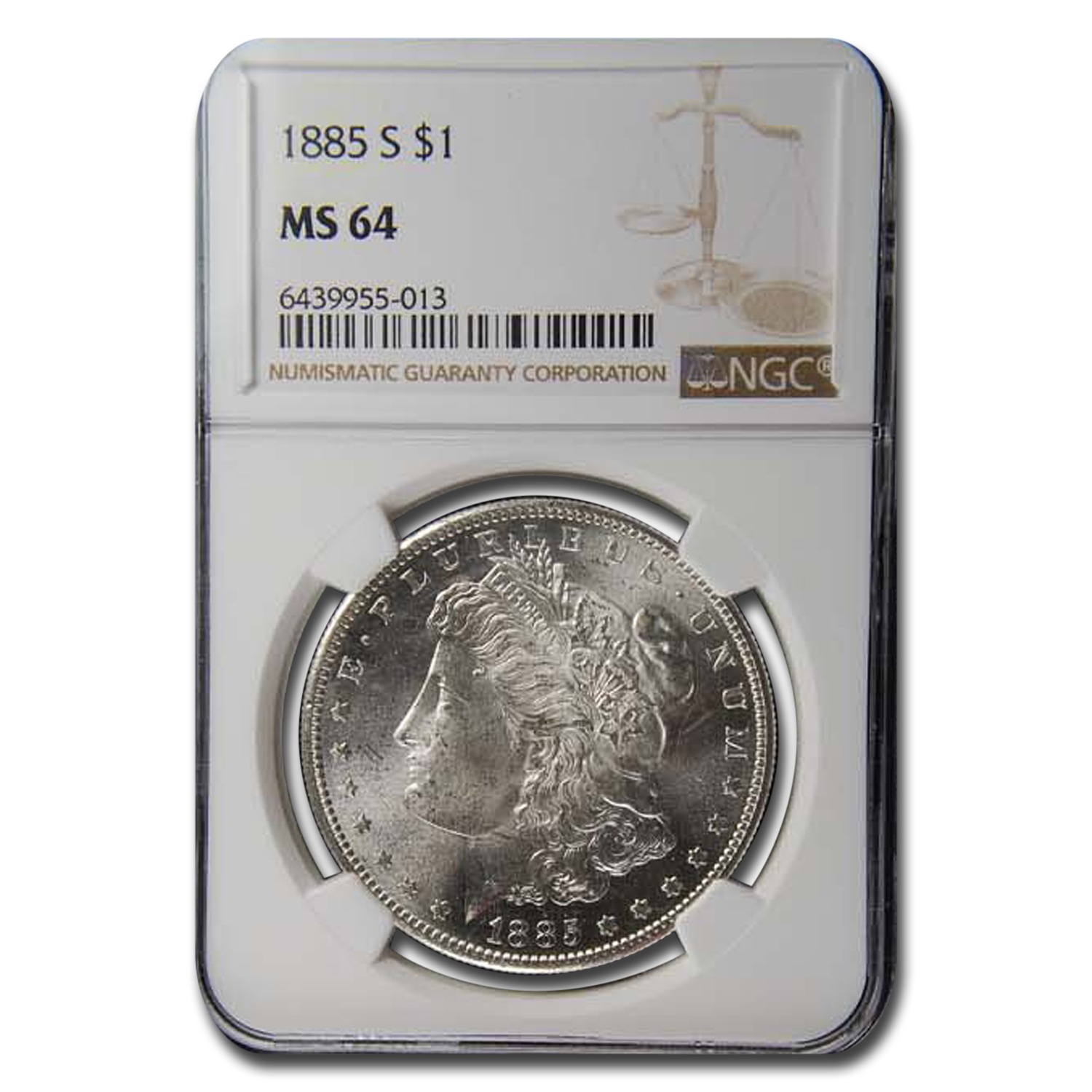 Buy 1885-S Morgan Dollar MS-64 NGC