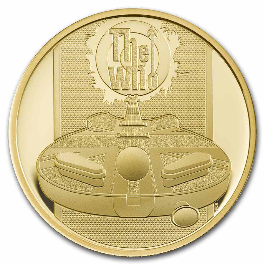 Buy 2021 Great Britain 1/4 oz Gold Proof Music Legends: The Who - Click Image to Close
