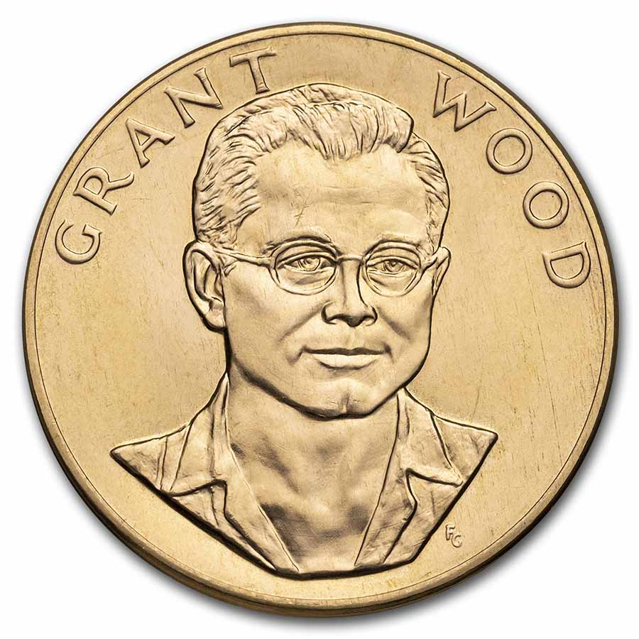 Buy U.S. Mint 1 oz Gold Commemorative Arts Medal Grant Wood