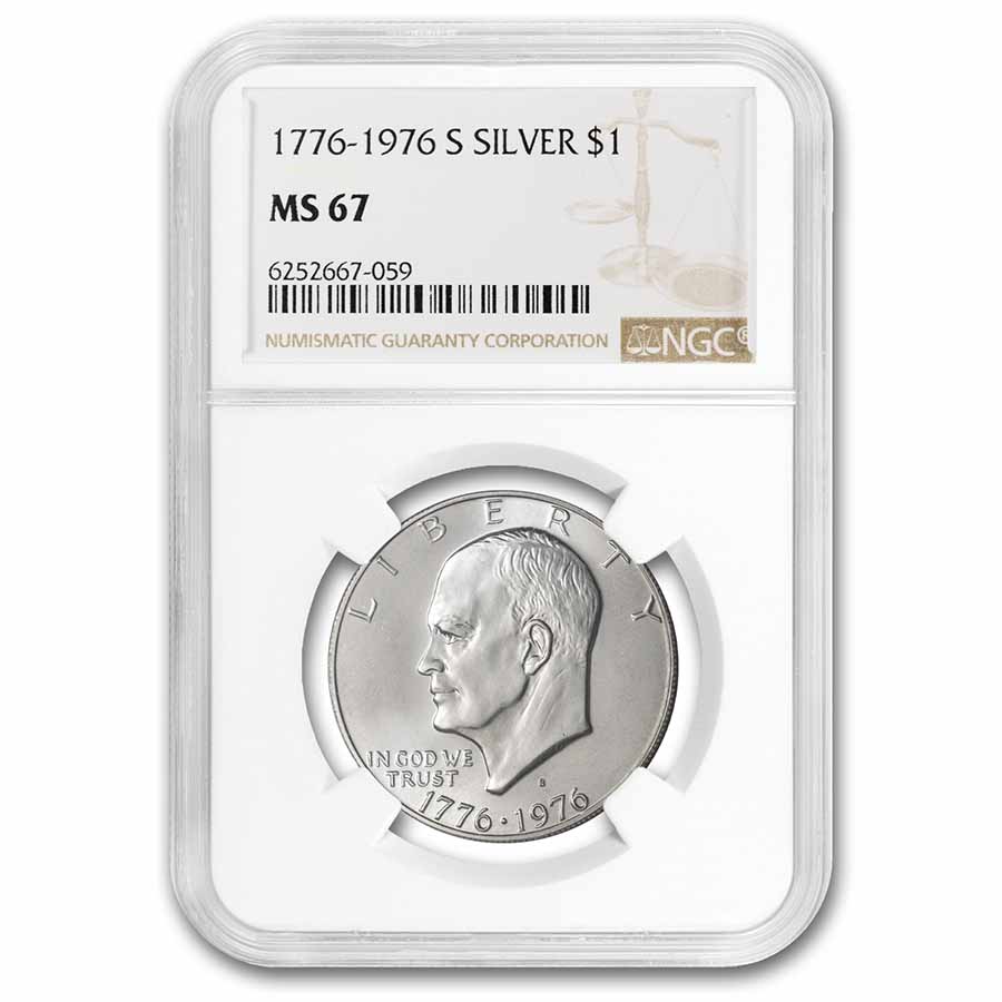 Buy 1976-S Silver Eisenhower Dollar MS-67 NGC