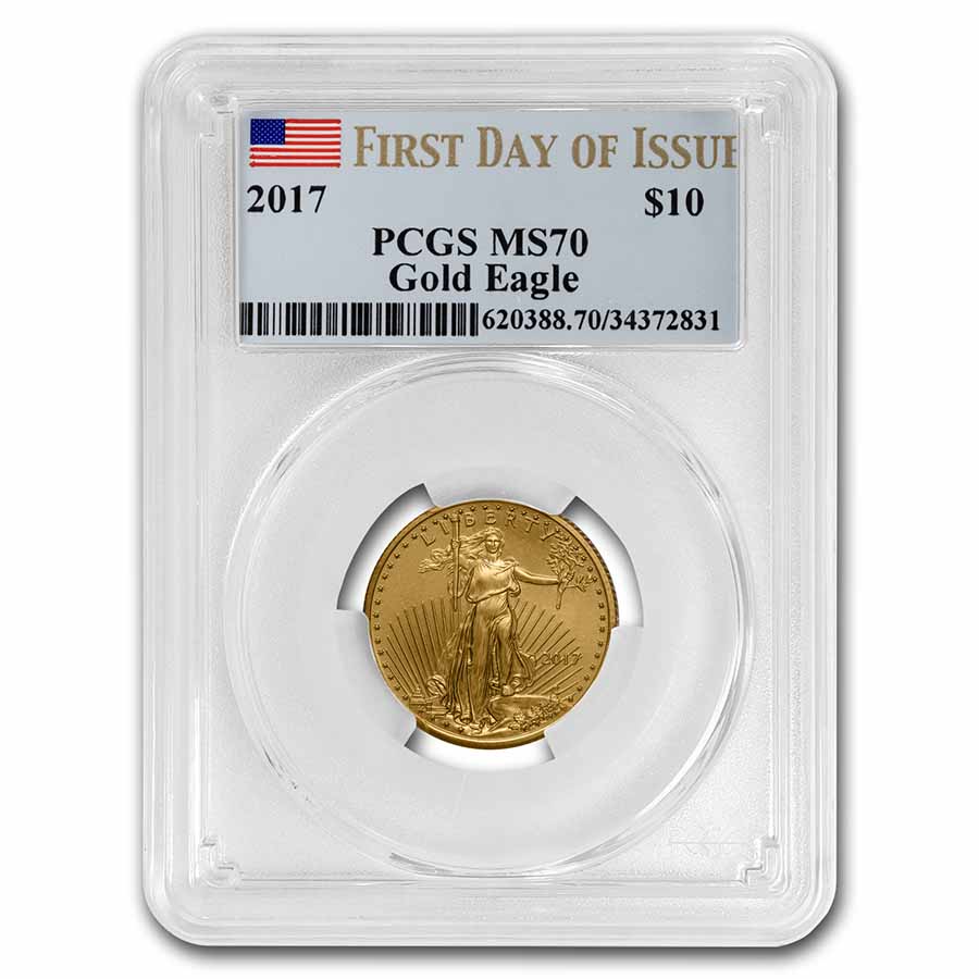 Buy 2017 1/4 oz American Gold Eagle MS-70 PCGS (First Day of Issue)