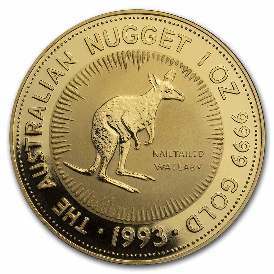 Buy 1993 Australia 1 oz Gold Kangaroo BU - Click Image to Close