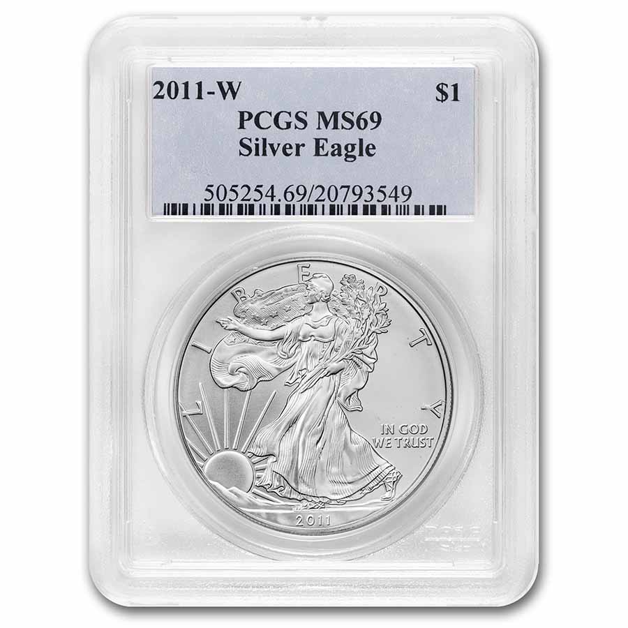 Buy 2011-W Burnished American Silver Eagle SP-69 PCGS