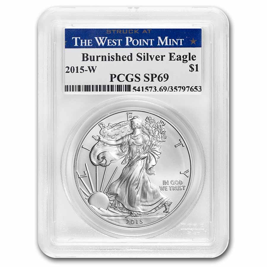 Buy 2015-W Burnished American Silver Eagle SP-69 PCGS