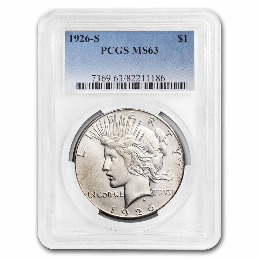 Buy 1926-S Peace Dollar MS-63 PCGS