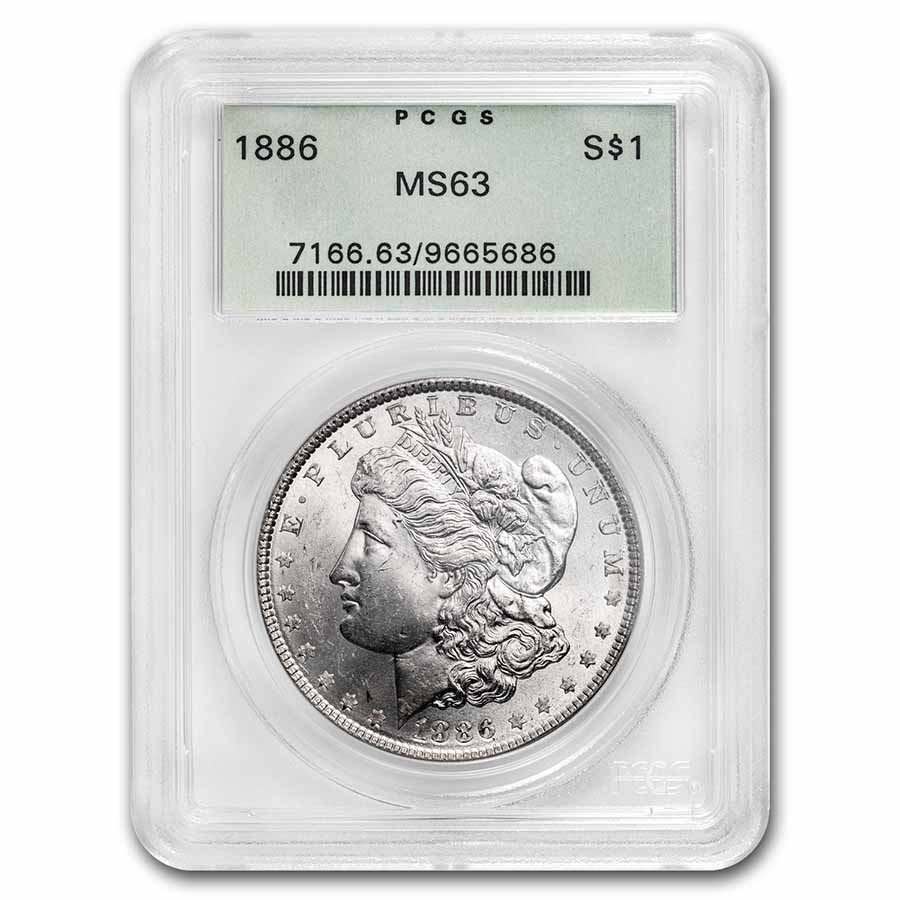 Buy 1886 Morgan Dollar MS-63 PCGS (Old Green Label) - Click Image to Close