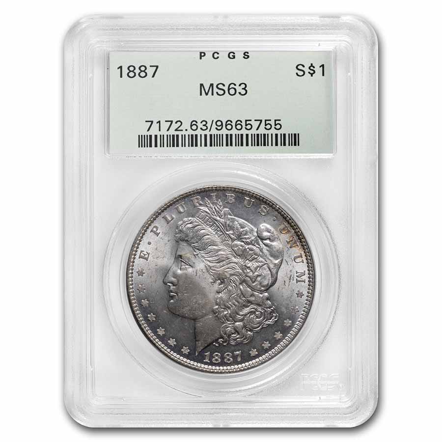 Buy 1887 Morgan Dollar MS-63 PCGS (Old Green Label)