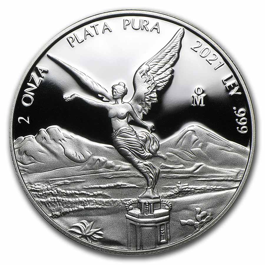 Buy 2021 Mexico 2 oz Silver Libertad Proof (In Capsule)