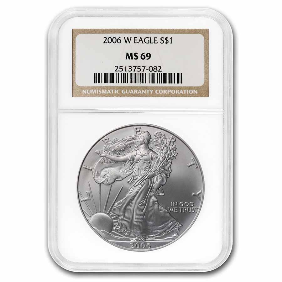 Buy 2006-W Burnished American Silver Eagle MS-69 NGC - Click Image to Close