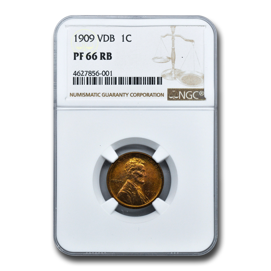Buy 1909 VDB Lincoln Cent PF-66 NGC (Red/Brown)