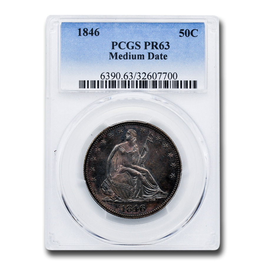 Buy 1846 Liberty Seated Half Dollar PR-63 PCGS (Medium Date)