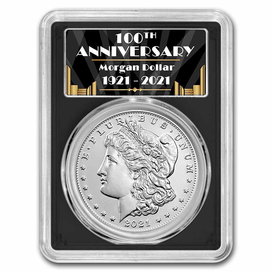 Buy 2021 Silver Morgan Dollar MS-70 PCGS (FDI, Black)