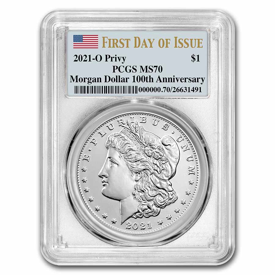 Buy 2021-(O) Silver Morgan Dollar MS-70 PCGS (First Day of Issue)
