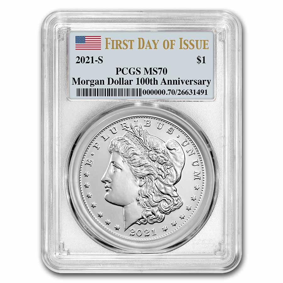 Buy 2021-S Silver Morgan Dollar MS-70 PCGS (First Day of Issue)