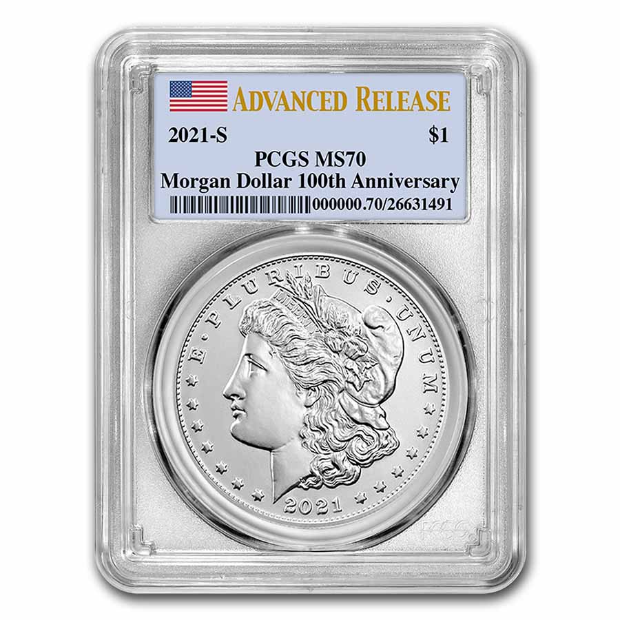 Buy 2021-S Silver Morgan Dollar MS-70 PCGS (Advanced Release)