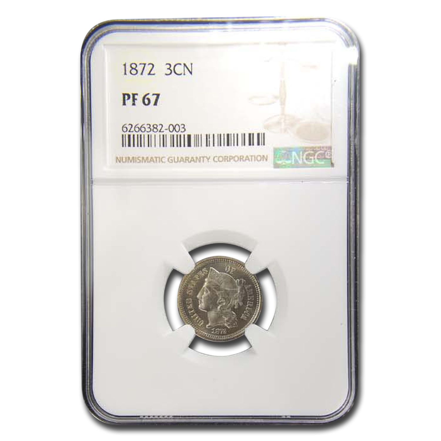 Buy 1872 Three Cent Nickel PF-67 NGC