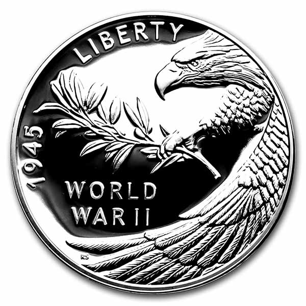 Buy (2020) World War II V75 Silver Anniversary Medal Pf (w/Box & CoA)