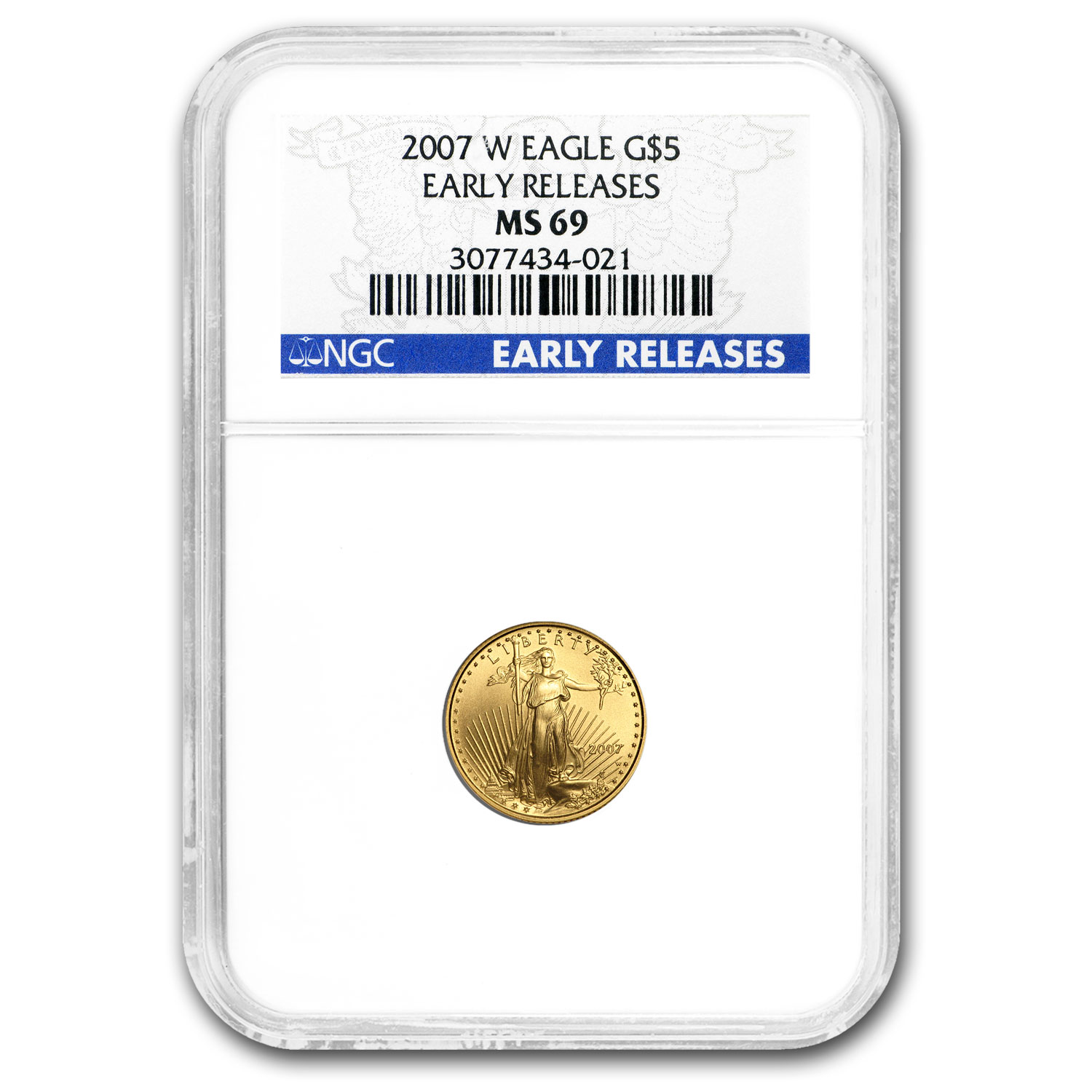 Buy 2007 1/10 oz American Gold Eagle MS-69 NGC (Early Releases)